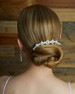 Marionat Bridal 5020 Matte pearl and rhinestone comb/back comb