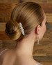 Marionat Bridal Matte Pearl & Rhinestone Bridal Hair Clip | Style 5029