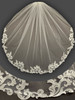 Lucky Collections ™ V-M3235 Paisely design light lace with occasional rhinestones
