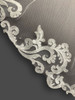 Lucky Collections ™ V-M3235 Paisely design light lace with occasional rhinestones - 108 Inches Long 