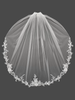 Lucky Collections ™  V M 04 - Flower Lace Wedding Veil 