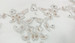 Lucky Collections ™ V56-1480-2 Silver embroidered with blush bead and Silver embroidered with blush beads