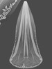 Lucky Collections ™ V56-1480-2 Silver embroidered with SILVER beads 