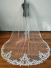Lucky Collections™ V M 0030 Venice Lace Applique Royal Cathedral Bridal Veil (126" x 90")