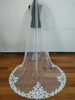 Lucky Collection™ V M 0024 Double Embroidered Floral Cathedral Bridal Veil 108L