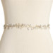 Boho Pearls & Crystal Leaves Hand Wired Gold Floral Vine Bridal Belt on Ivory Ribbon
4663BT-I-LTG