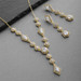 Noble Cut Cubic Zirconia Bridal Necklace & Earrings Set
3696S-G