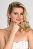 Cubic Zirconia Multi-Shape Bridal Bracelet and Earrings Set with Adjustable Chain
4592BS-CR-S