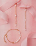 Marionat Bridal 12684 Gold pearl bracelet with earrings