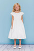 Rosebud Fashions Flower Girl Style 5142 T-length dress with a scoop neckline