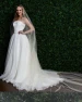  Marionat Bridal Veils 3835SC Glitter Pearl scatter veil on glitter tulle