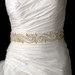 Swirl Pearl & Rhinestone Wedding Sash Bridal Belt - Fast Shipping