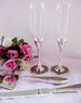 Pink Embellished Glamour Wedding Toasting Flutes FL 83633