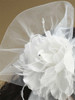 Silk Flower on Tulle Bridal Headpiece