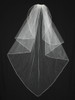 En Vogue Bridal Veil - Style V63CF-Angel cut veil with soutache edge