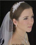 LC Bridal Style V2231-325 - One Tier Fingertip Silver Bugle Beaded Edge Veil
