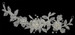LC Bridal Headband Style 1808 - Floral Applique w/ Rhinestone & Crystal