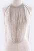 Silver Fringe Rope Body Chain Jacket