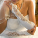 Designer Fingerless Bridal Glove GL-9128Matt