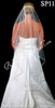 Giselle Bridal Veil Style SP118- Satin Edge - Quick Ship - Ivory Color