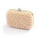 Champagne Blush 2-Sided Pearl Wedding Clutch 4396EB-