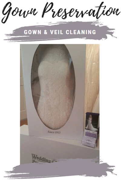 Gown Cleaning. Gown Preservation. Veil Preservation. - We got you covered!