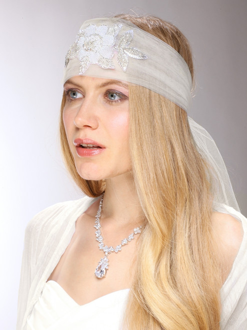 Wedding Headband with Tulle