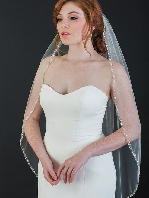 Size 60 Bel Aire V7711 Ivory Veil – Bridal Sense