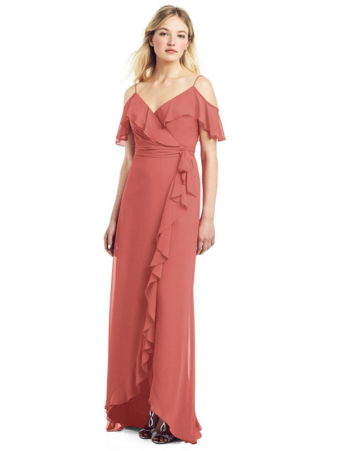 jenny packham gold wrap dress