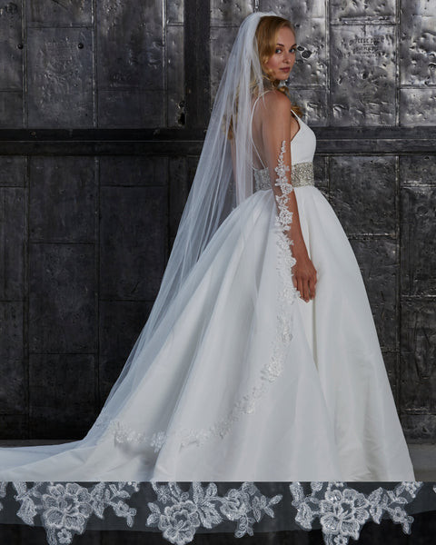 Marionat Bridal Veils 3862 - Floral lace 65 display picture 1