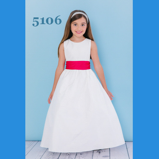 Rosebud Fashions Flower Girl Dresses Style 5106 - Dupioni Silk Rosebud Fashions Flower Girl Dresses Style 5106 - Dupioni Silk