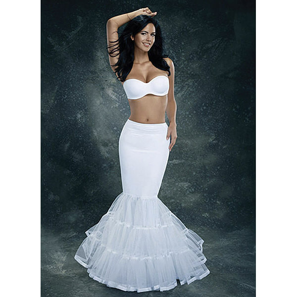 chinese dress ladies TOGEVAL Mermaid Dress for Wedding Bride Underskirt Petticoat Elegant Bridal  Crinoline White at Amazon Women's Clothing store main image 1