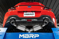 MBRP 3" Cat-Back 2013-2025 Subaru BRZ 2.0L/ 2.4L, 2017-2025 Toyota GR86 2.0L/ 2.4L,2013-2016 Scion FR-S 2.0L Dual Split Rear Exit w/ Carbon Fiber Tips