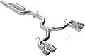 MBRP 3" Cat-Back, 2022-2025 Volkswagen Golf R MK8, Quad Split Rear, Valve Delete, T304 Stainless Steel