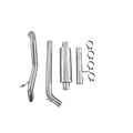 MBRP 2.5" Off-Road Tail Pipe, Muffler before Axle, T409, Jeep Wrangler (JK) 3.8L V6 4dr/2dr 2007 - 2011