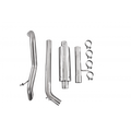 MBRP 2.5" Off-Road Tail Pipe, Muffler before Axle, AL, Jeep Wrangler (JK) 3.8L V6 4dr/2dr 2007 - 2011