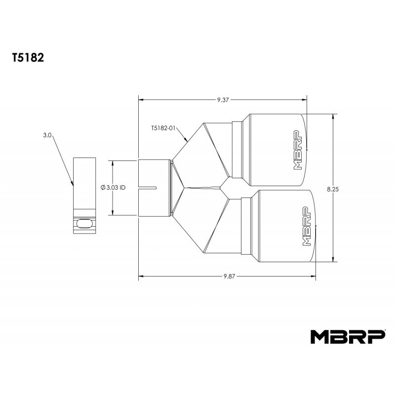 MBRP T5182 Tip, 3