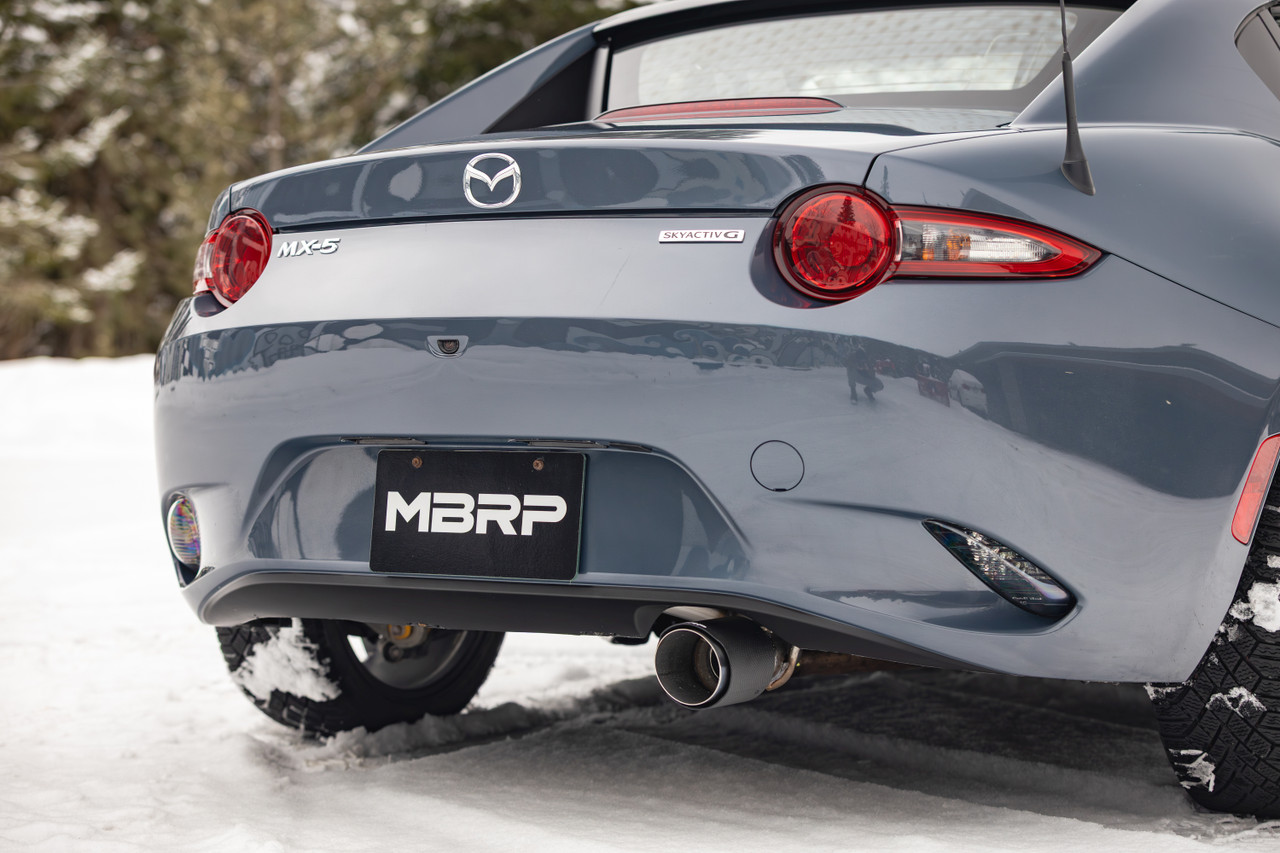 MBRP S44523CF 2.5” Axle-Back w/ Carbon Fiber Tip, 2016-2025 Mazda