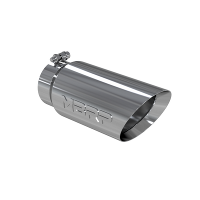 MBRP Tip, 5" O.D. Dual Wall Angled 4" inlet 12" length, T304 MBRP Tip, 5" O.D. Dual Wall Angled 4" inlet 12" length, T304