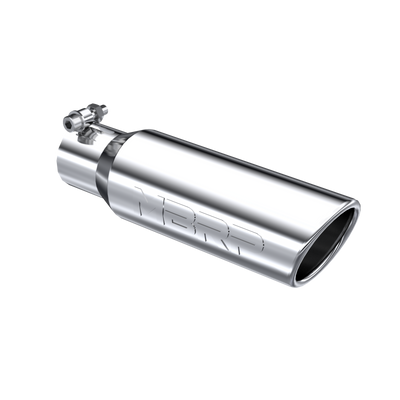 MBRP Tip, 3.5" O.D. Angled Rolled End 2.5" inlet 10" length, T304 MBRP Tip, 3.5" O.D. Angled Rolled End 2.5" inlet 10" length, T304