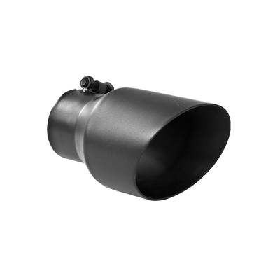 MBRP Tip, 4.5" O.D. Dual Wall Angled, 3" inlet, 8" length, Black