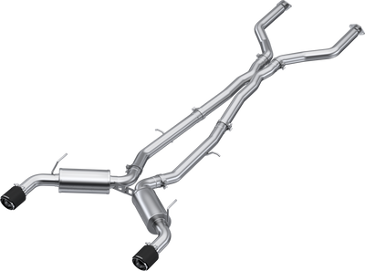 3" Cat Back, Dual Rear, T304 with Carbon Fiber Tips, Infiniti Q50 3.0L RWD/AWD 2016 - 2024 3" Cat Back, Dual Rear, T304 with Carbon Fiber Tips, Infiniti Q50 3.0L RWD/AWD 2016 - 2024