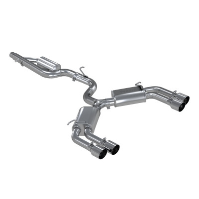 MBRP 3" Cat Back, Quad Split Rear Exit, Valve Delete T304, Audi S3 2015-2020 MBRP 3" Cat Back, Quad Split Rear Exit, Valve Delete T304, Audi S3 2015-2020