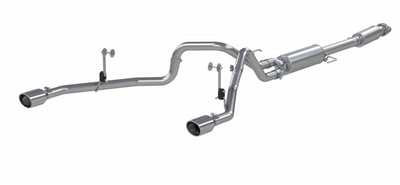 MBRP 3" Cat-Back 2.5 Inch Dual Split Rear Exhaust System, 2021-2025 Ford F-150 Aluminized Steel