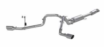 MBRP 3" Cat-Back 2.5 Inch Dual Split Side Exhaust System, 2021-2025 Ford F-150 Aluminized Steel