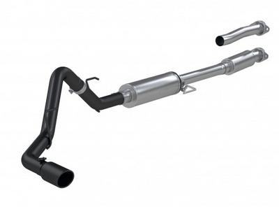 MBRP 3" Cat-Back Single Side Exhaust System, 2021-2025 Ford F-150 Black Coated Aluminized Steel
