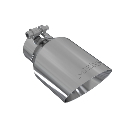 MBRP Tip, 4" O.D. Dual Wall Angled, 2.5" inlet, 8" length, T304 MBRP Tip, 4" O.D. Dual Wall Angled, 2.5" inlet, 8" length, T304