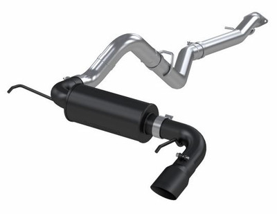 MBRP 3" Cat-Back 2021-2024 Ford Bronco 2.3L/2.7L EcoBoost, 2/4-Door, Black Aluminized Steel, Single Side Exit