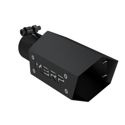 MBRP Tip, 4" Hexagon Shaped 2.5" Inlet 10" MBRP Black Series MBRP Tip, 4" Hexagon Shaped 2.5" Inlet 10" MBRP Black Series