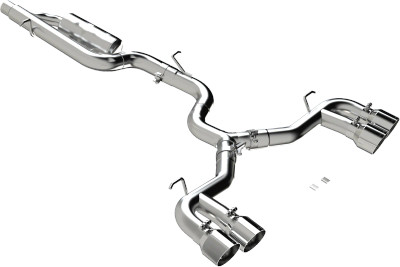 MBRP 3" Cat-Back, 2022-2025 Volkswagen Golf R MK8, Quad Split Rear, Valve Delete, T304 Stainless Steel MBRP 3" Cat-Back, 2022-2025 Volkswagen Golf R MK8, Quad Split Rear, Valve Delete, T304 Stainless Steel